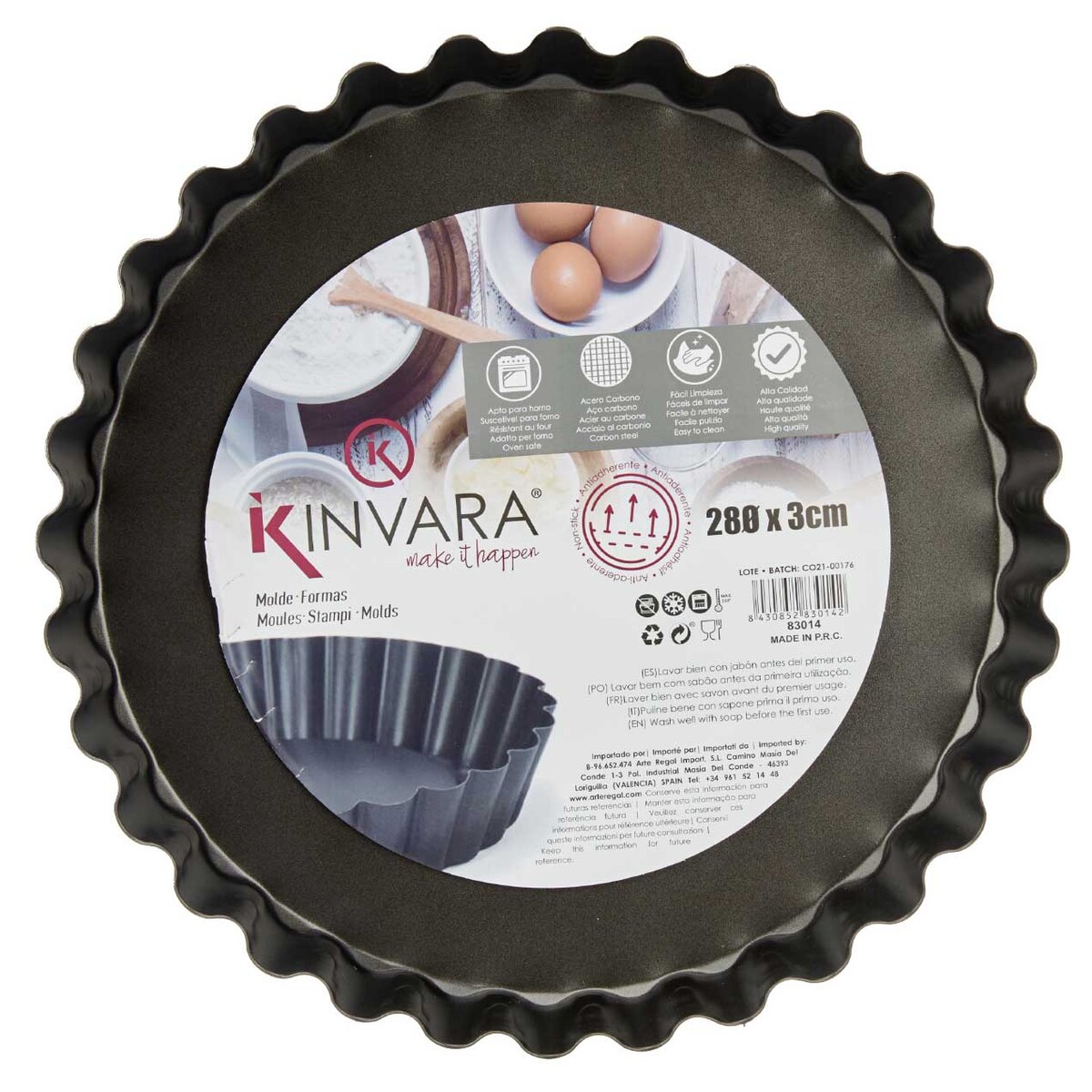 Okrągła forma do pieczenia Ø 28 cm, stal węglowa