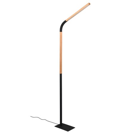 Gabinetowa lampa łukowa Norris 445210132 Trio LED 14W 3000K czarna drewniana