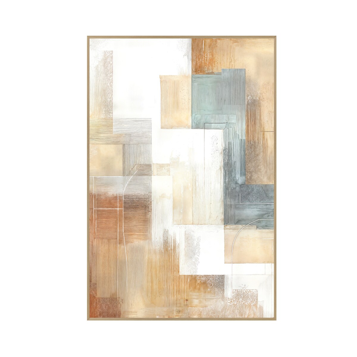 KNOR WALL ART obraz na płótnie w ramie canvas 60x90 Ziemskie Tonacje