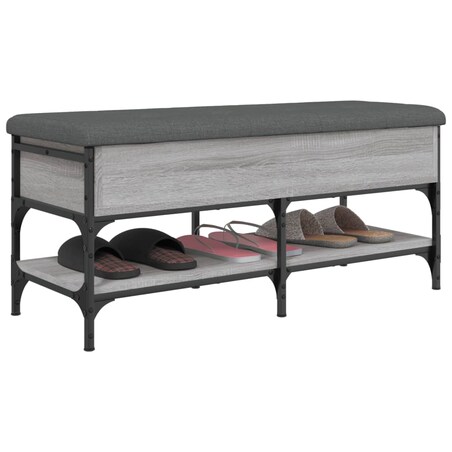vidaXL Ławka na buty, szary dąb sonoma, 102x42x45 cm