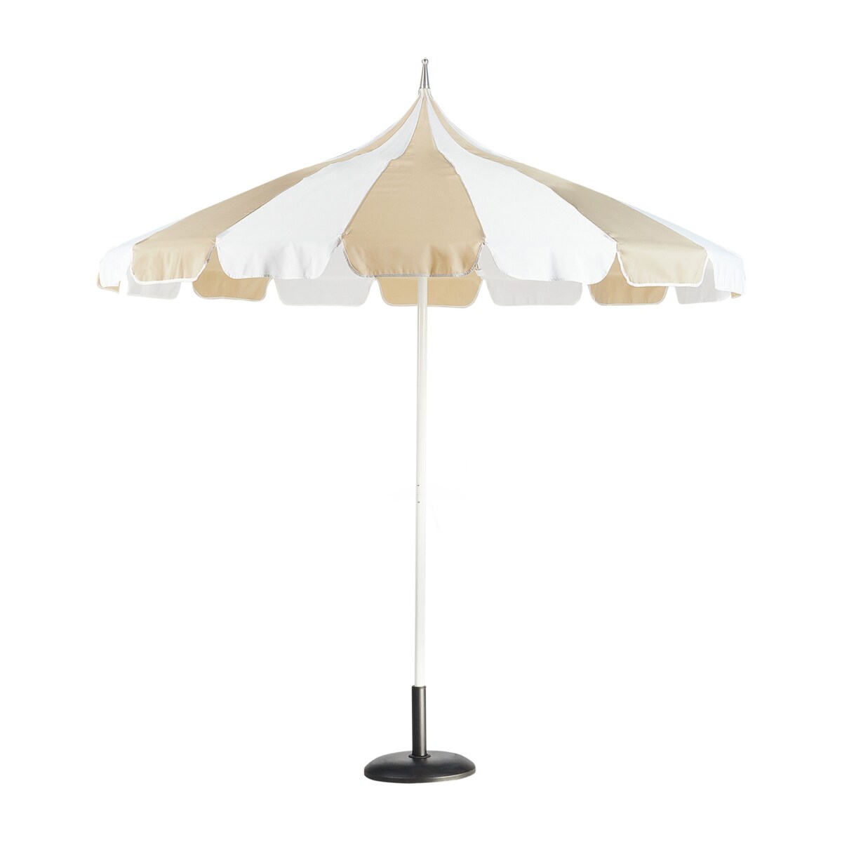 Parasol ogrodowy 245 cm beżowo-biały MINOA