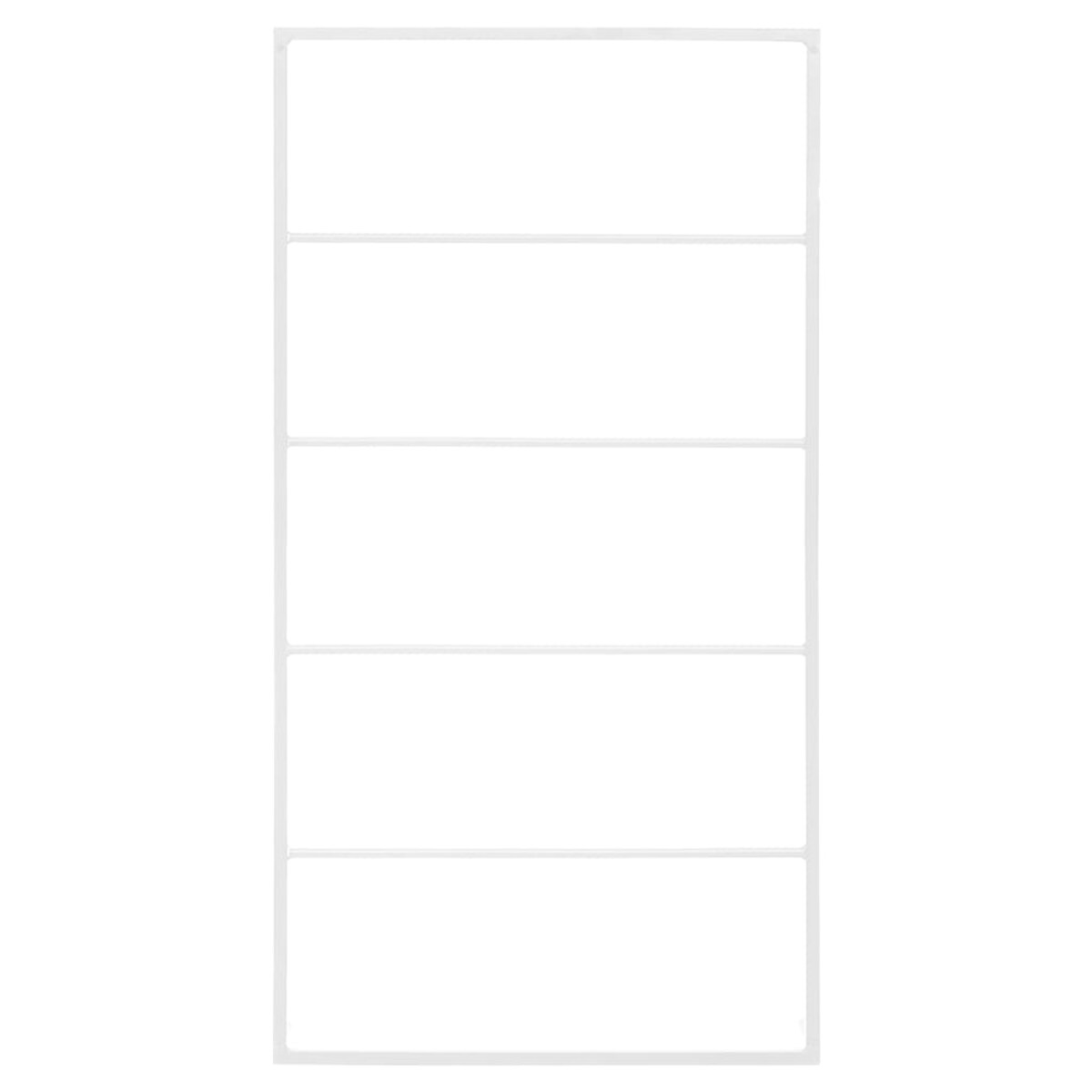 vidaXL Wieszak na ręczniki biały 60x10x116 cm stalowy