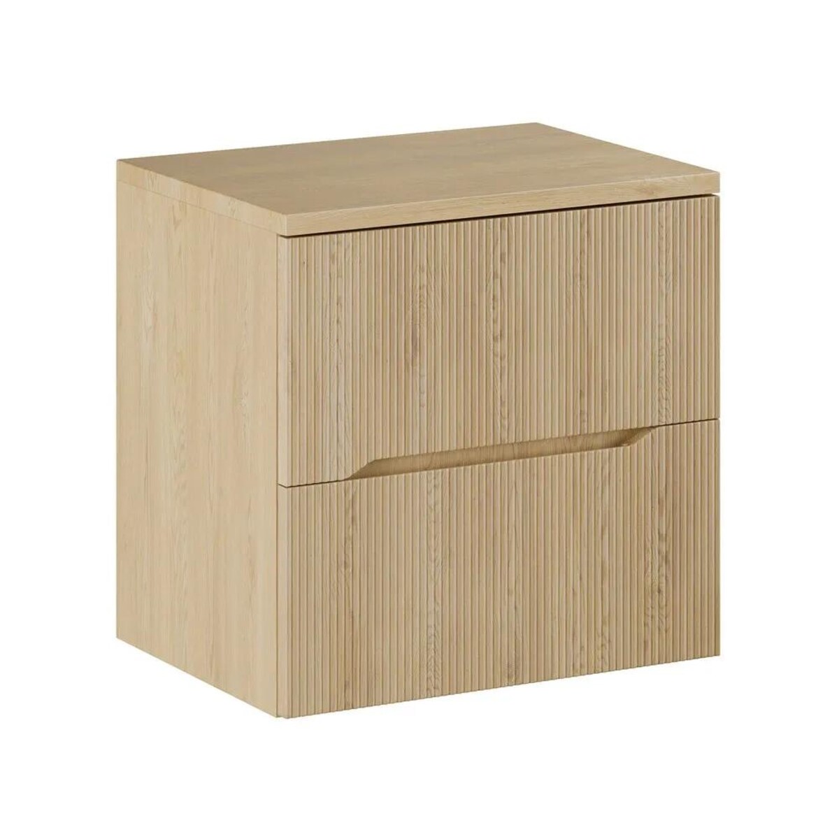 Szafka pod umywalkę nablatową NORDIC CREMONA 2S 60cm dąb cremona z blatem