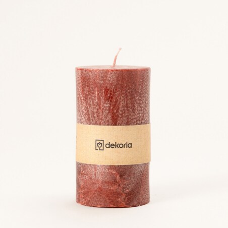 Świeca zapachowa palmowa walec Burgundy, 6,5x6,5x12 cm