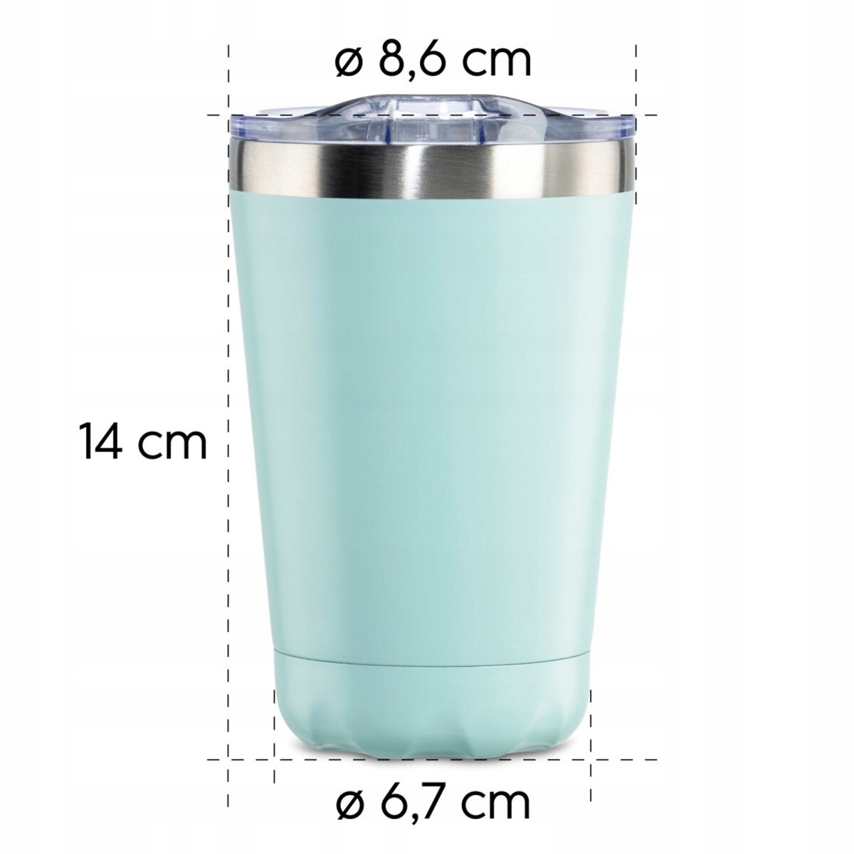 XAVAX Kubek termiczny bidon termos miętowy 270 ml