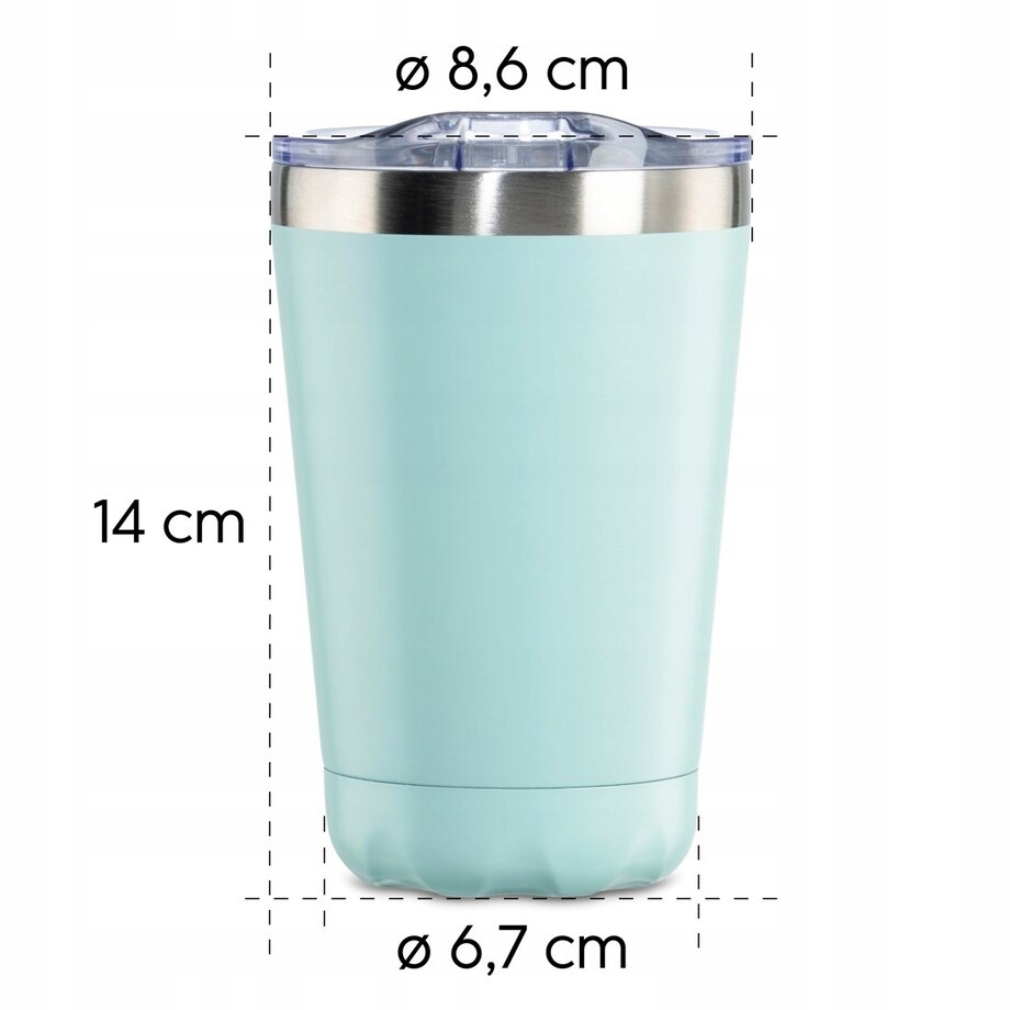XAVAX Kubek termiczny bidon termos miętowy 270 ml