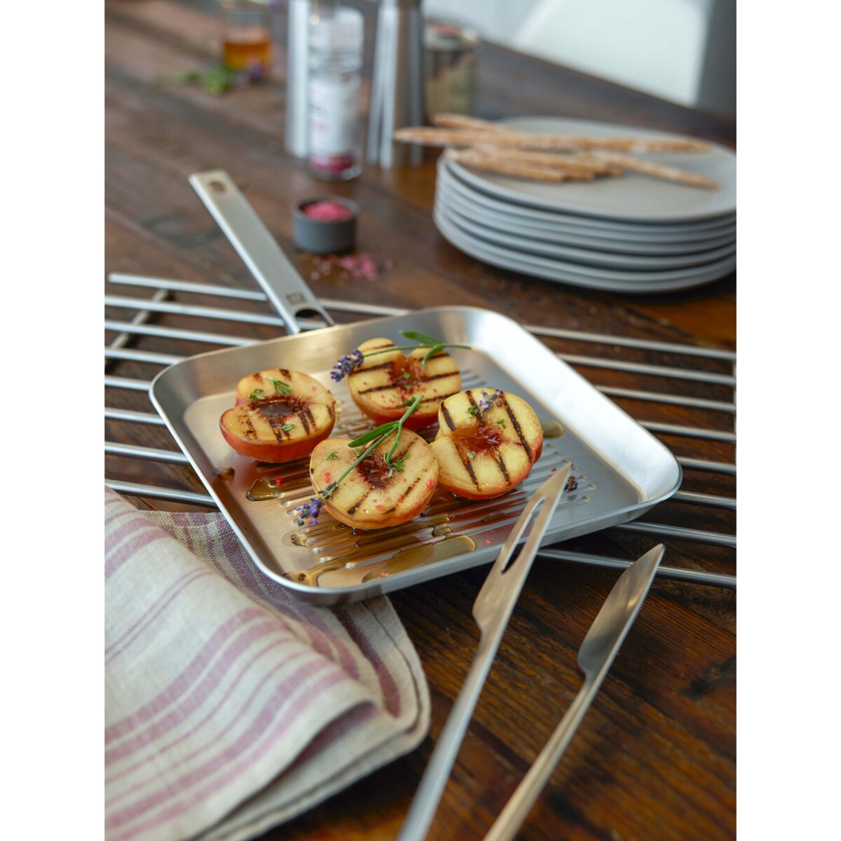 Stalowa patelnia grillowa Zwilling Plus - 24 cm