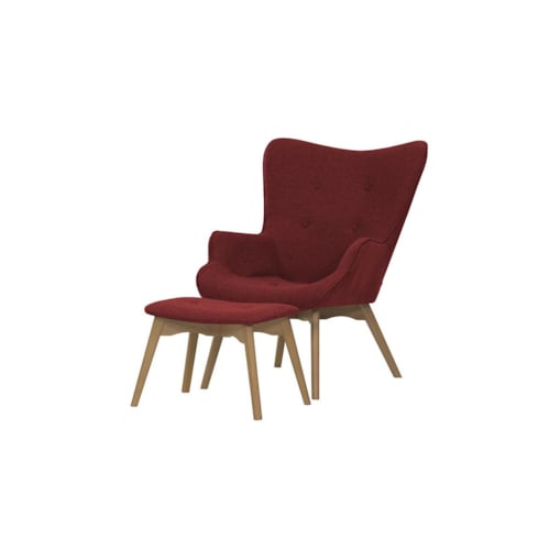 Fotel uszak z podnóżkiem Ducon-Malmo 63