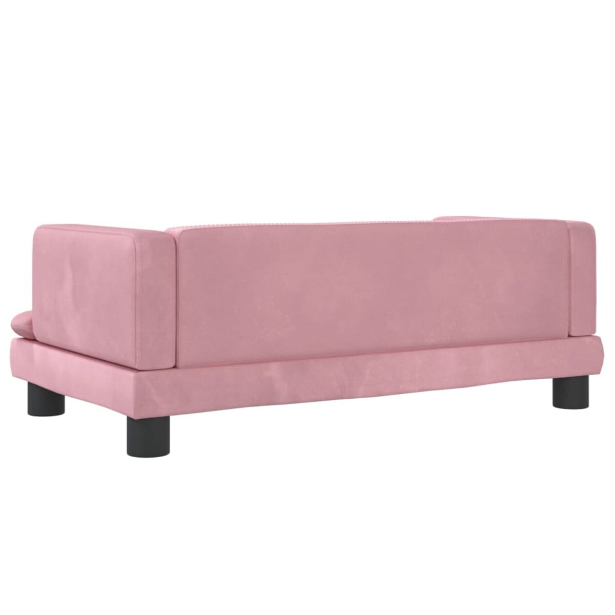 vidaXL Sofa dla dzieci, różowa, 80x45x30 cm, aksamit