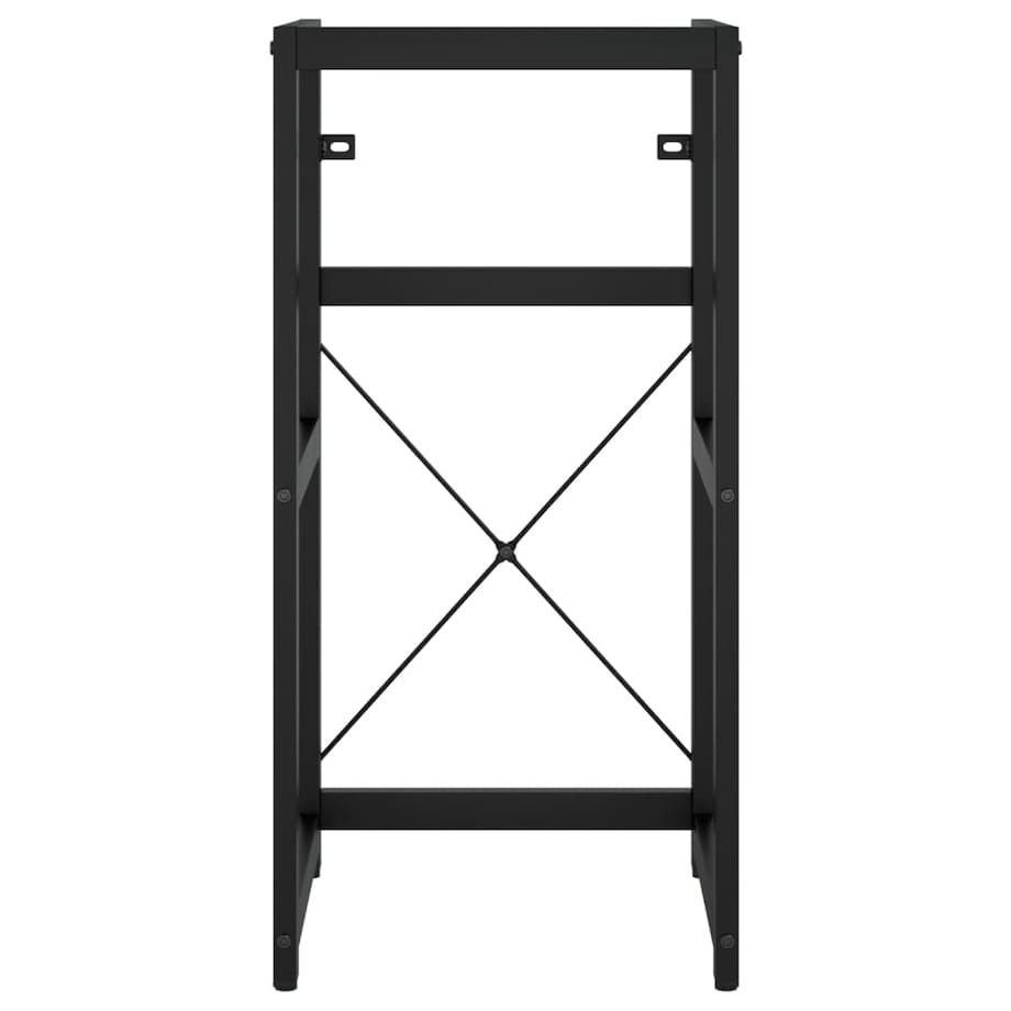 vidaXL Stelaż pod umywalkę, czarny, 40x38x83 cm, żelazny