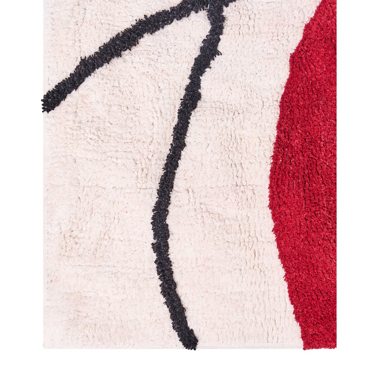 Dywan BOLAT Beżowy 140 x 200 cm Bawełna