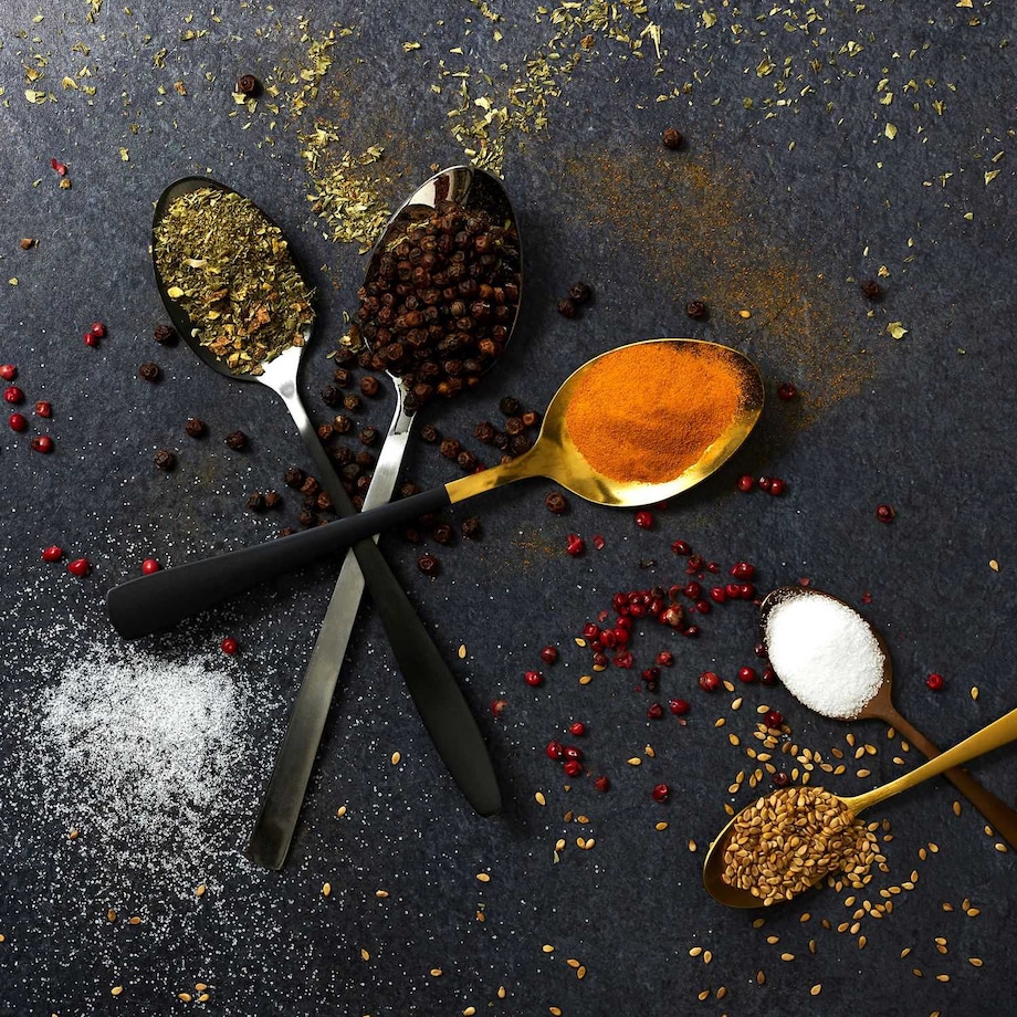 ZESTAW SZTUĆCÓW Cerise 16szt. ZŁOTO-CZARNE stalowe