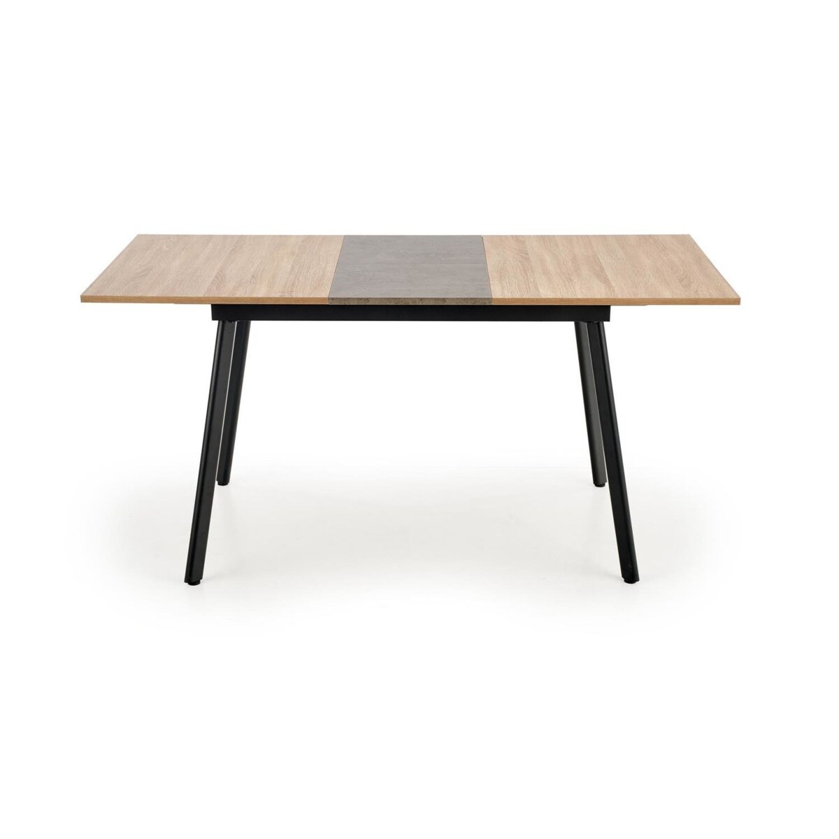 STÓŁ ROZKŁADANY 120-160cm Bonal DĄB SONOMA czarne nogi