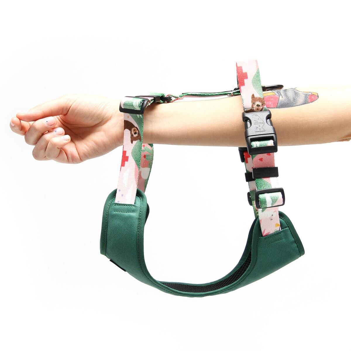 Szelki bezuciskowe dla psa lub kota "Więcej niż jedno zwierzę" - Szerokość taśmy: 25mm, Rozmiar: S