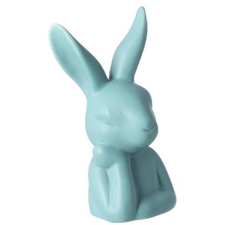Figurka -zamyślony królik 27x15x13 cm PENSEMA zielony
