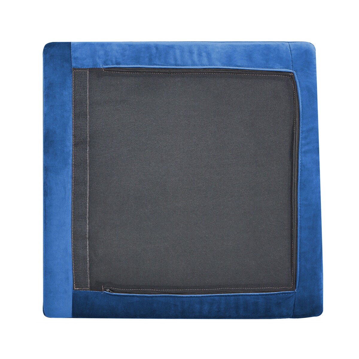 Moduł narożny welurowy niebieski EVJA