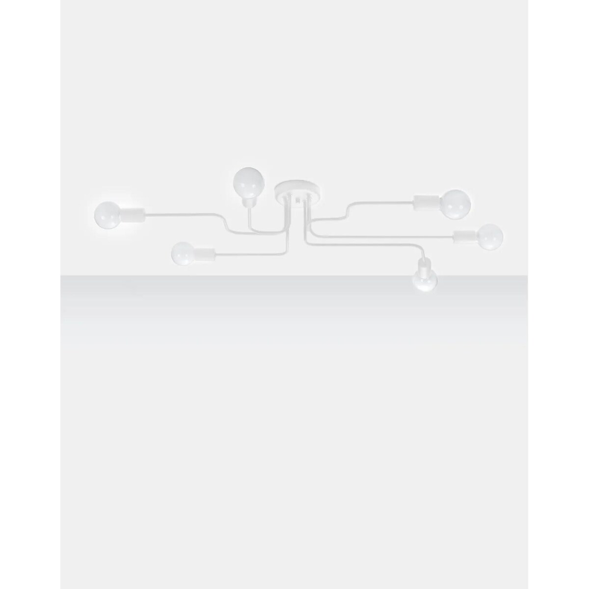 Żyrandol VECTOR 6 biały