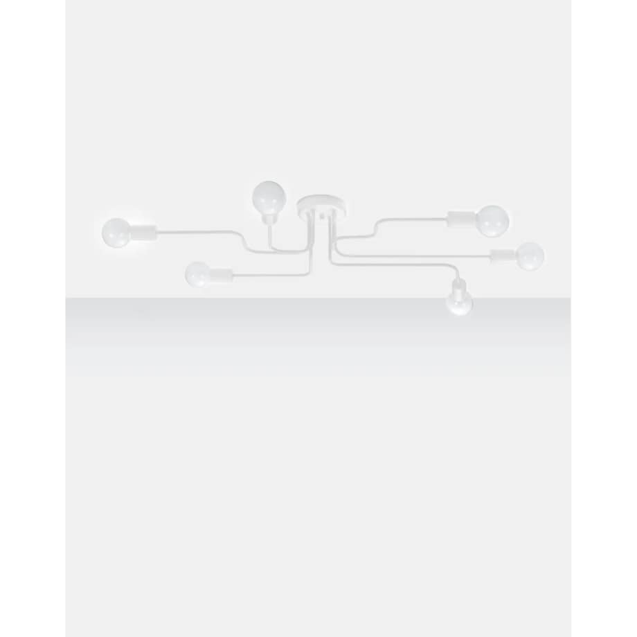 Żyrandol VECTOR 6 biały