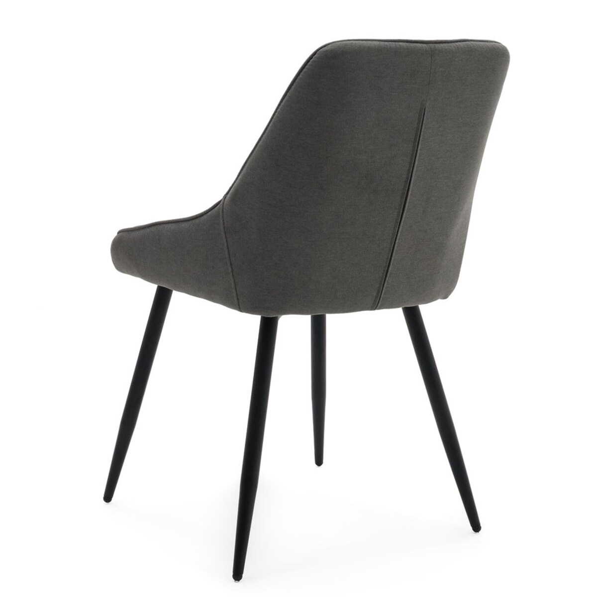 Krzesło LINO tapicerowane szare czarne nogi modne
