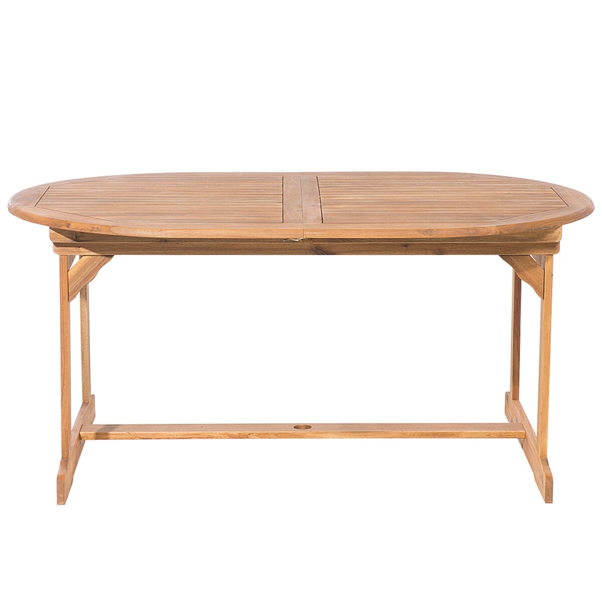 Zestaw ogrodowy drewniany stół i 8 krzeseł z poduszkami białymi MAUI