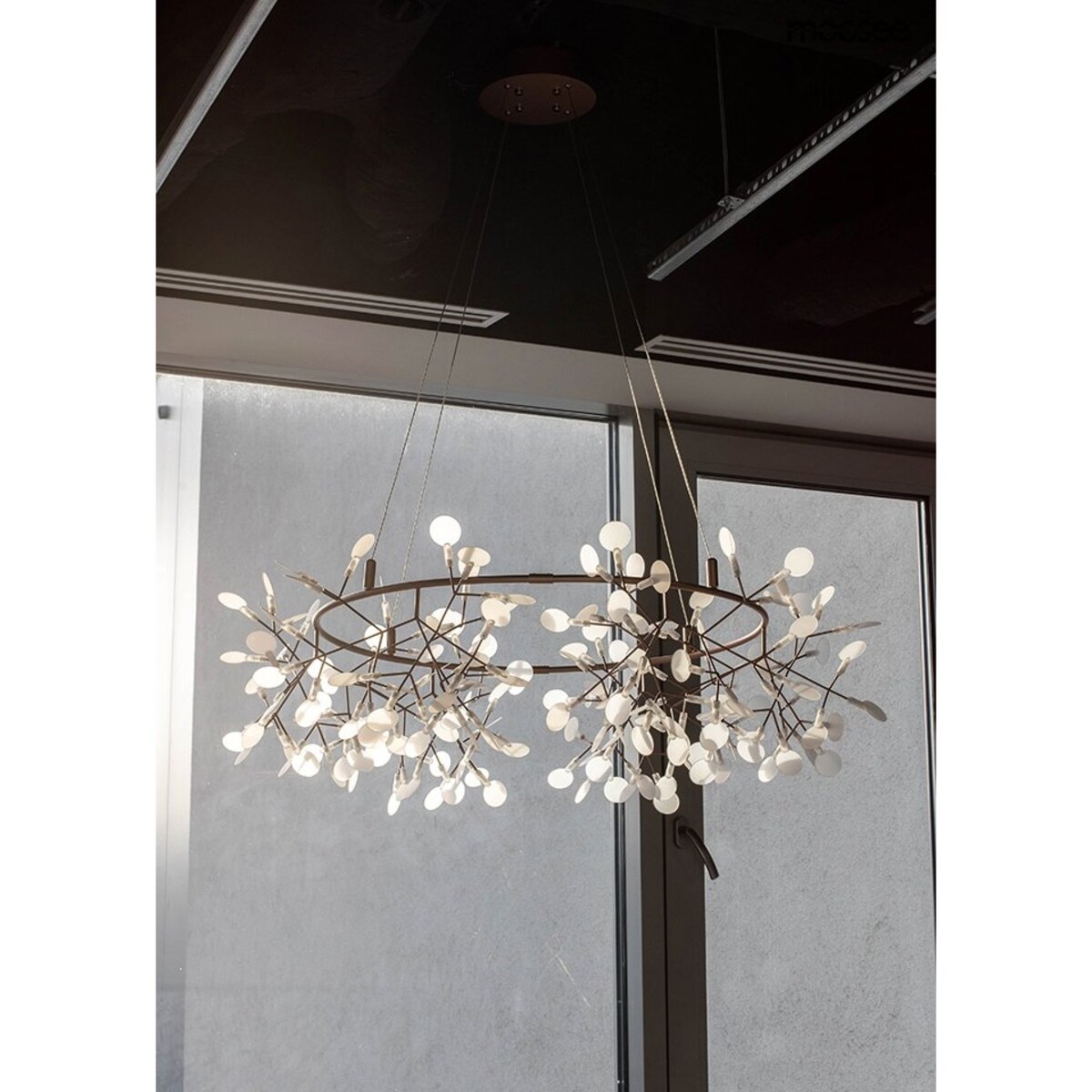 Lampa wisząca Flora MSE010100212 okrągła LED 32,4W złota