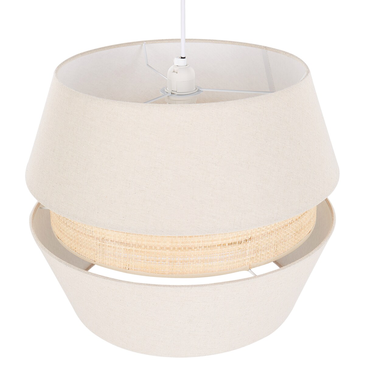 Lampa wisząca ATOYAC Len syntetyczny Beżowy