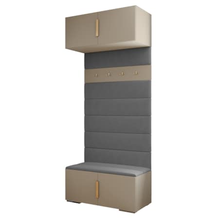 Garderoba do przedpokoju INOVA 1 kaszmir+złoty+manila16