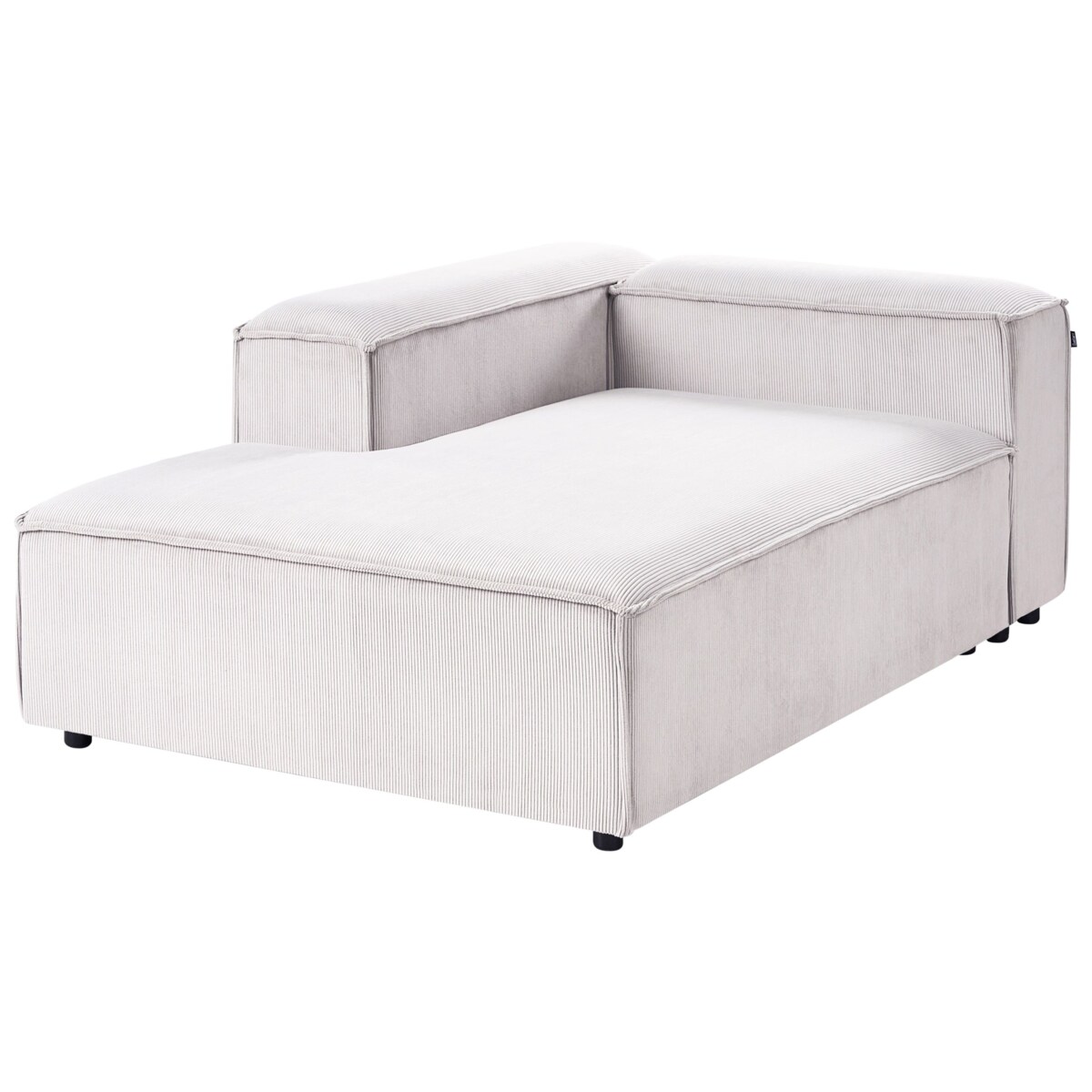 Narożnik modułowy dla 4 osób ARDAL Sztruks Złamana biel Prawostronny