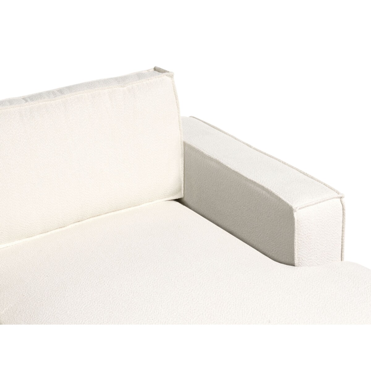 Narożnik KOLDING Boucle Jasnobeżowy Lewostronny