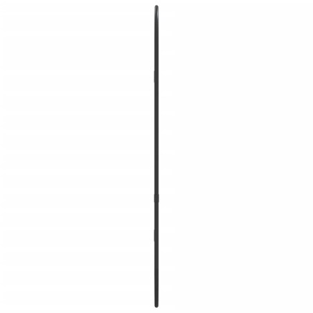 vidaXL Lustro ścienne, czarne, 60x25 cm, owalne