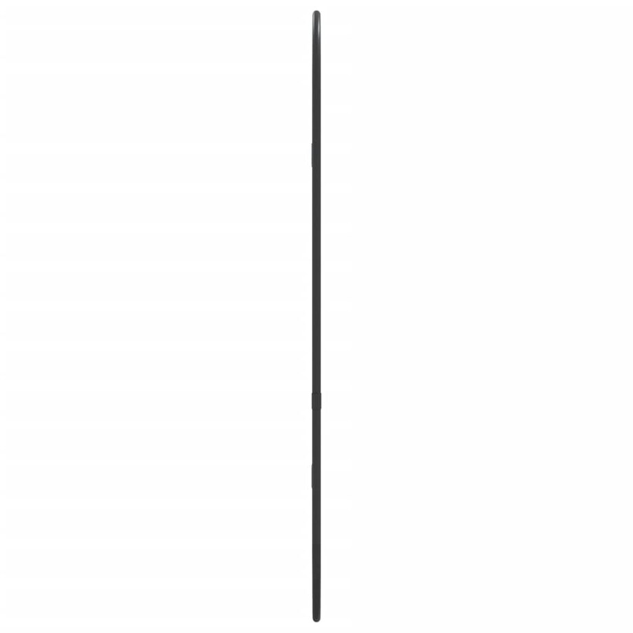 vidaXL Lustro ścienne, czarne, 60x25 cm, owalne