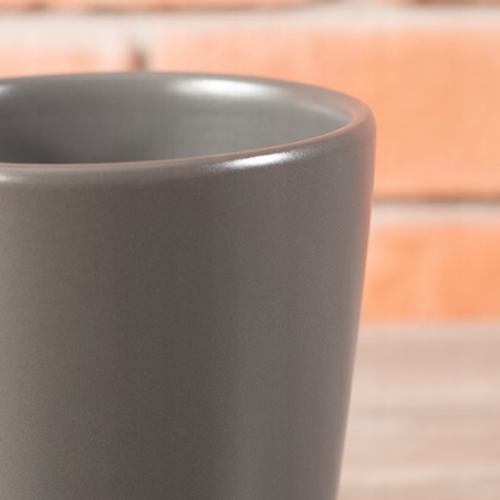 DONICA SZARA na storczyki CERAMICZNA śr. 13cm