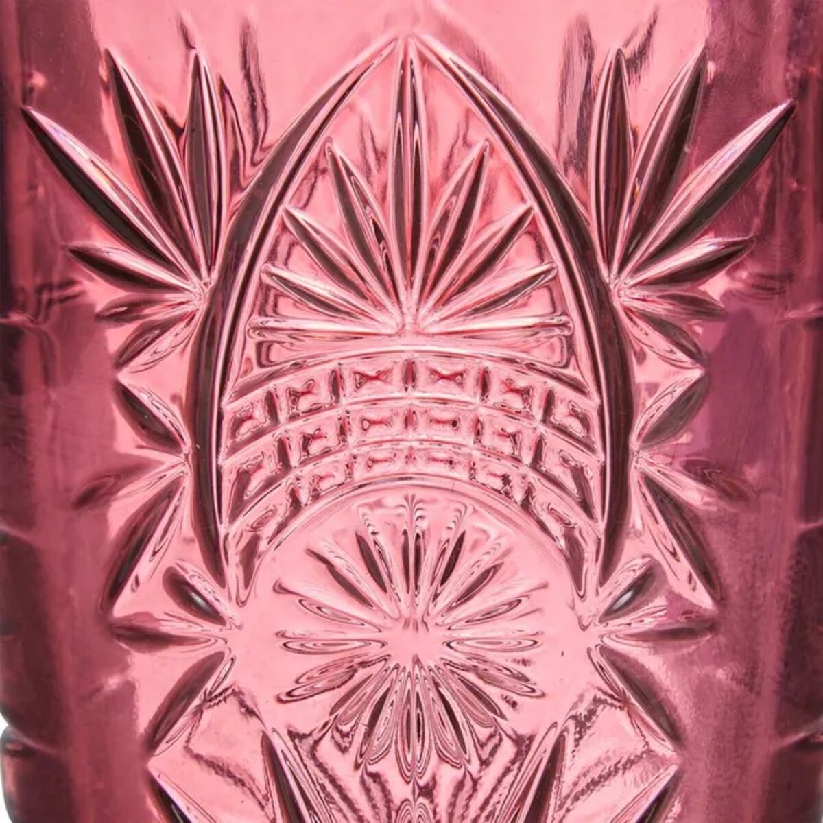 Komplet 4 szklanek, 350 ml, Ayla, odcienie różu