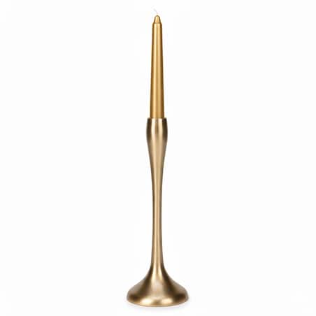 Świecznik Metalowy Pojedynczy Na Świecę Świeczki Świąteczny Glamour 31 cm