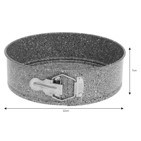 Tortownica blaszana okrągła 22cm Non-stick nieprzywierająca KLAUSBERG