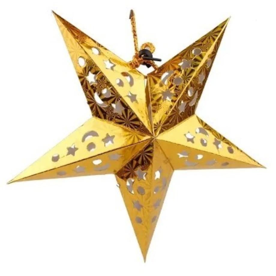 Gwiazda Papierowa 3D Zawieszka Świąteczna Duża