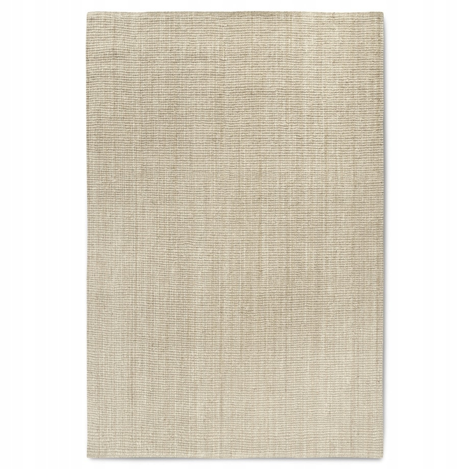Dywan jutowy do salonu 120x170cm, naturalny kremowy dywan z juty