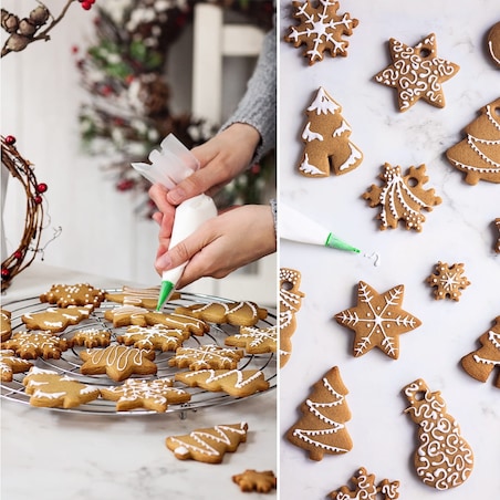 Rękawy cukiernicze (10) + 10 tylek do pisania / Decora