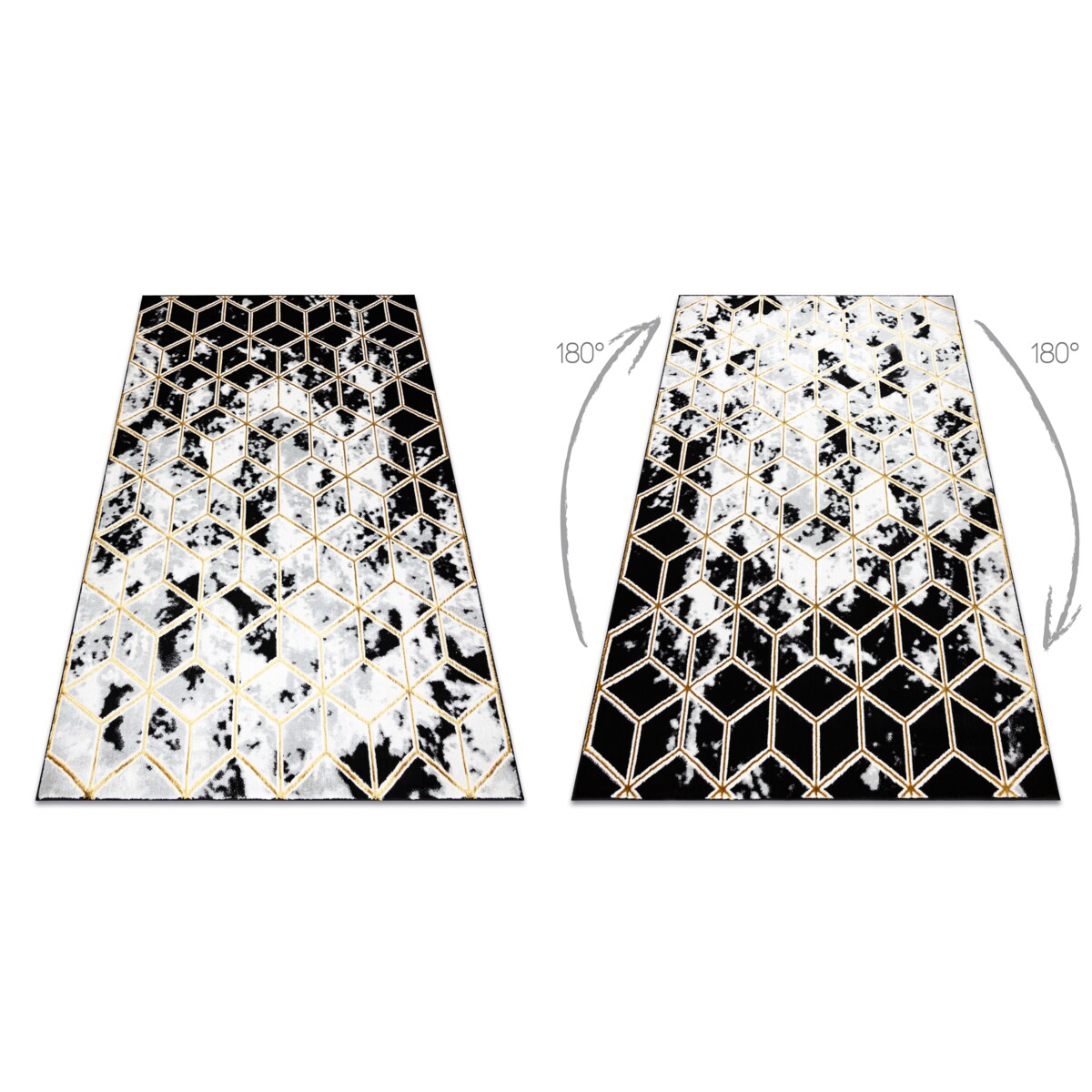 Dywan ALLURE 1966 Cube kostka - Strukturalny, 80x150 cm