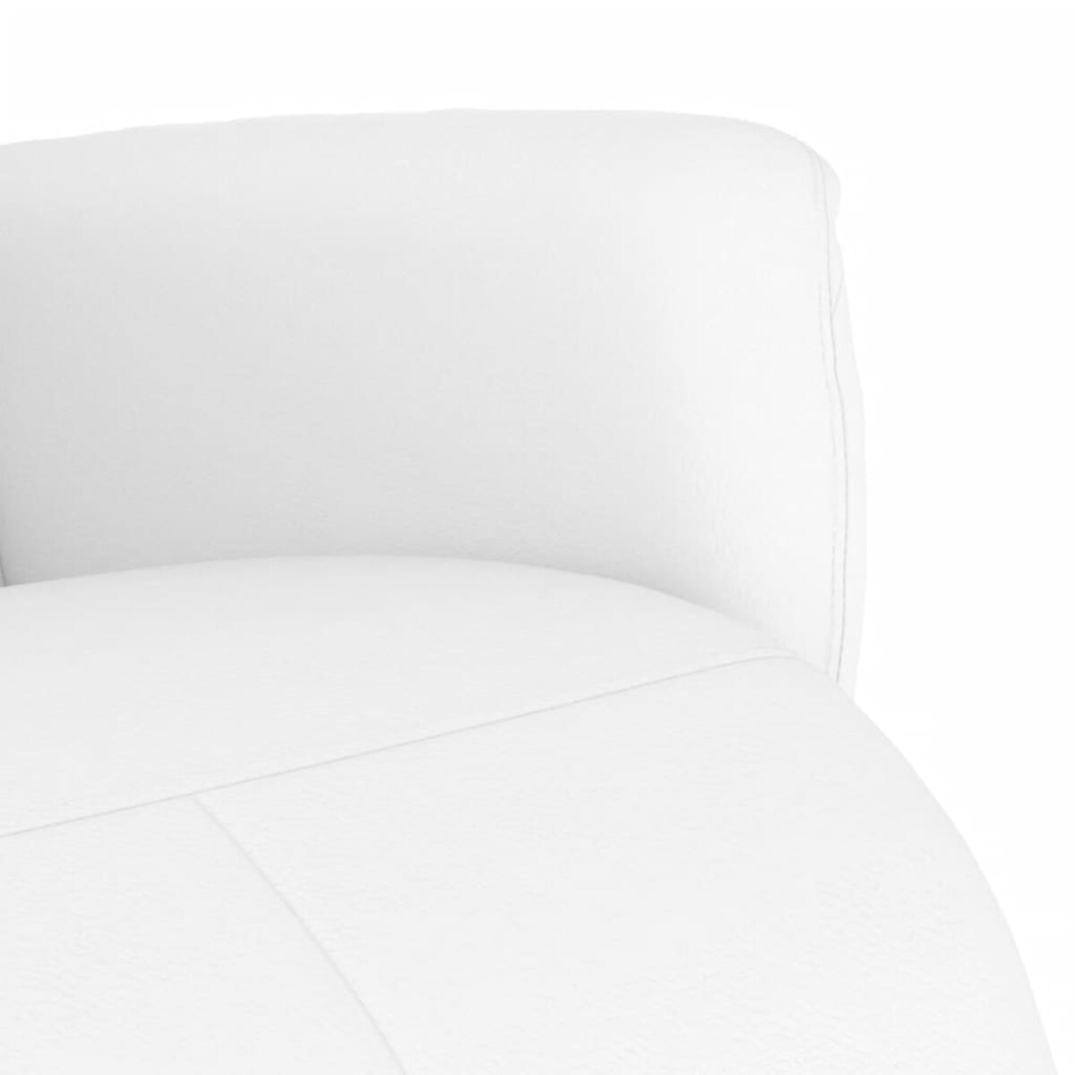 vidaXL Rozkładany fotel z podnóżkiem, biały, sztuczna skóra