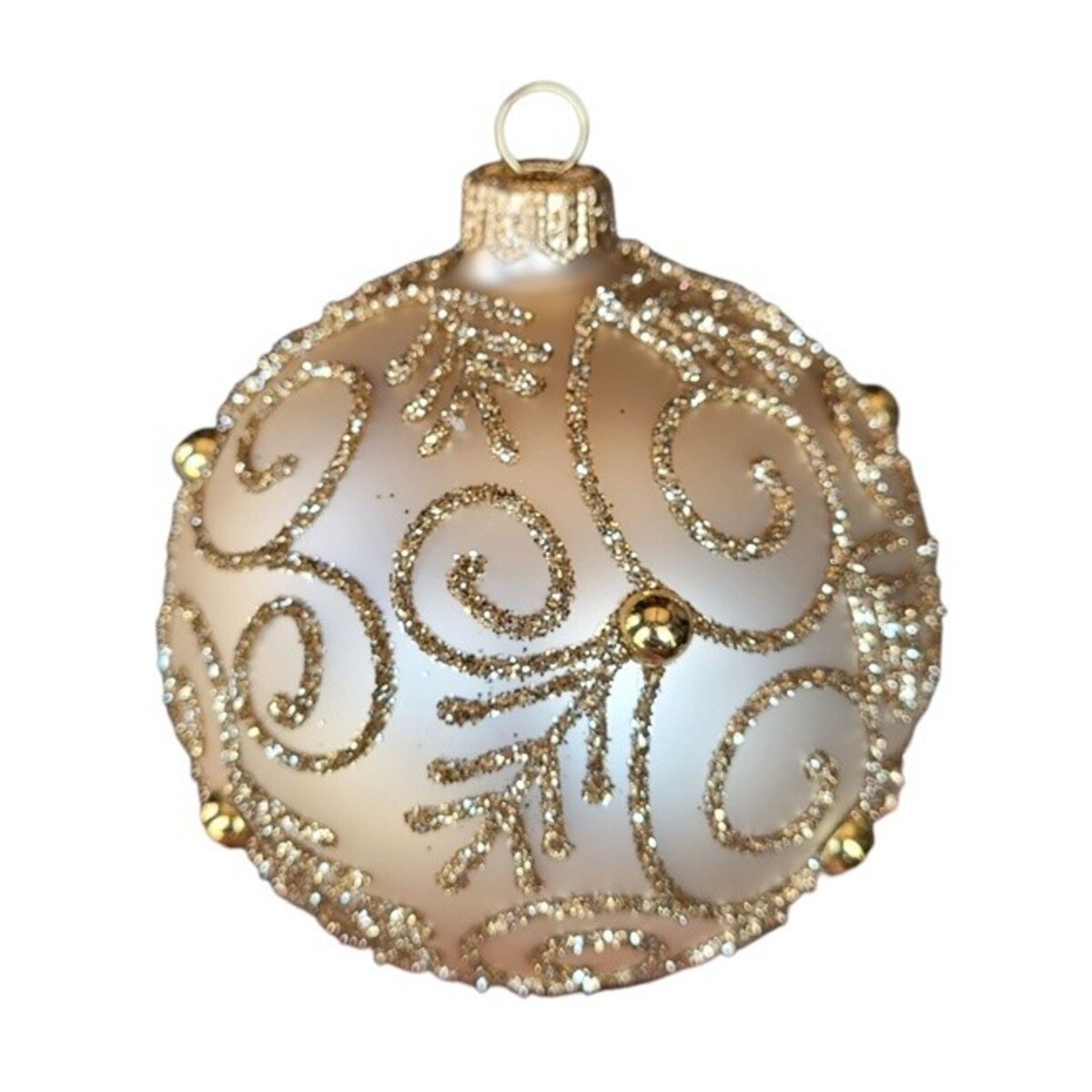 Bombka szklana 4 szt. SUSURRO złote Ø 100 mm