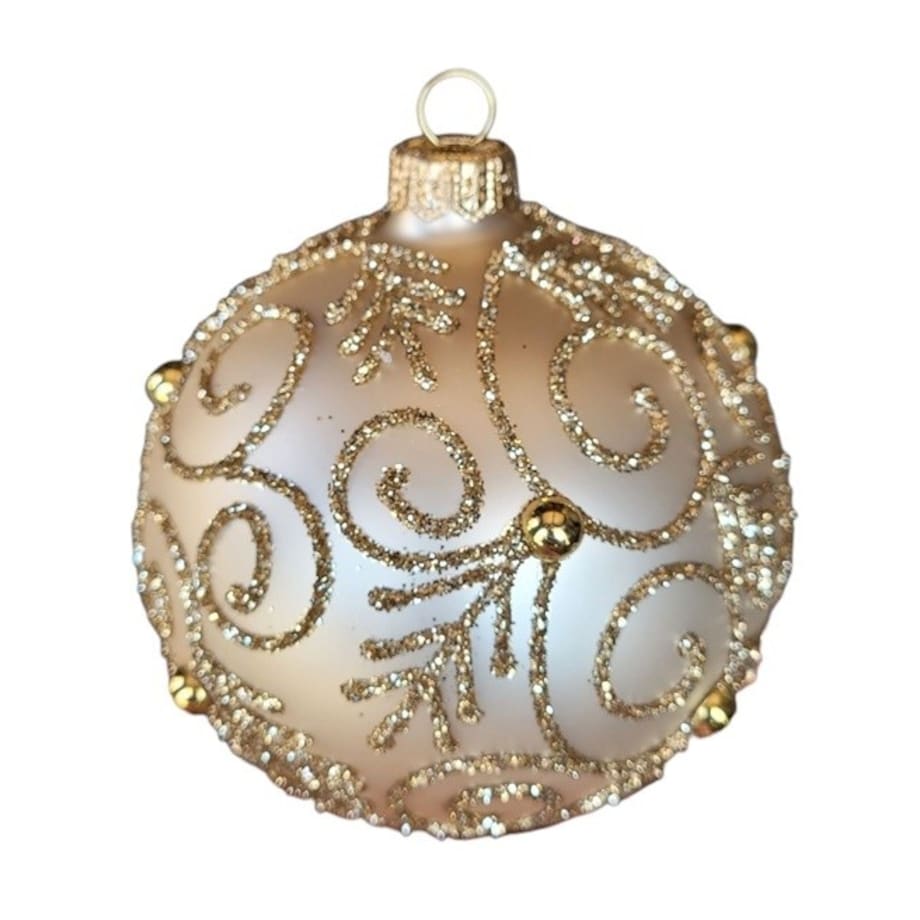 Bombka szklana 4 szt. SUSURRO złote Ø 100 mm