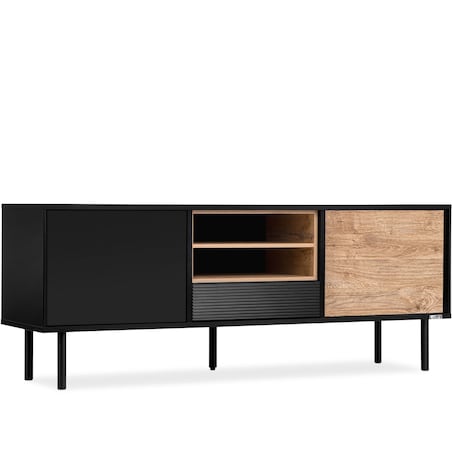 KONSIMO LOFTY Szafka RTV w stylu loft z półkami