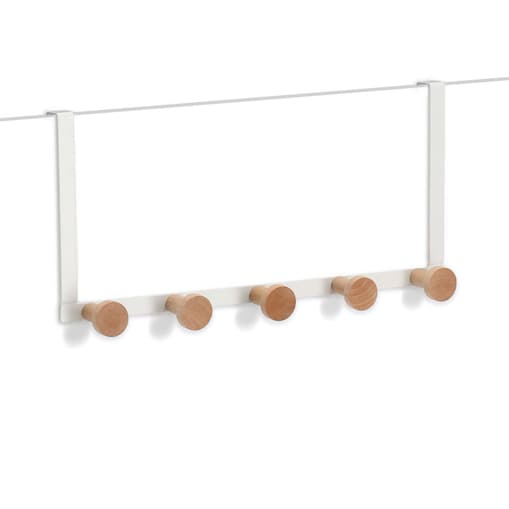 Metalowy wieszak na drzwi, 5 haczyków