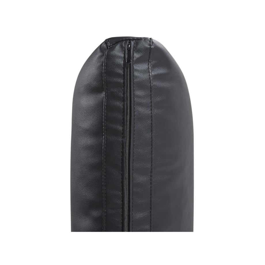 Sofa 3-osobowa ekoskóra czarna SOVIK