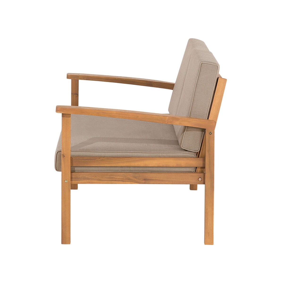 Zestaw ogrodowy drewniany 4-osobowy szary MANILA