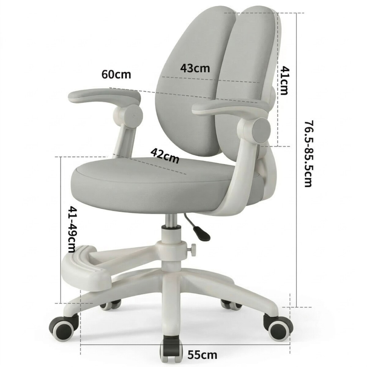 Fotel obrotowy biurowy do biurka krzesło dziecięce ergonomiczny młodzieżowy