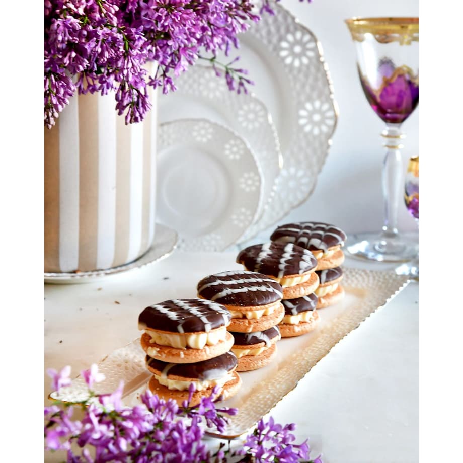 VILLA ITALIA Półmisek prostokątny porcelanowy 31,5 cm x 13 cm LORETTA