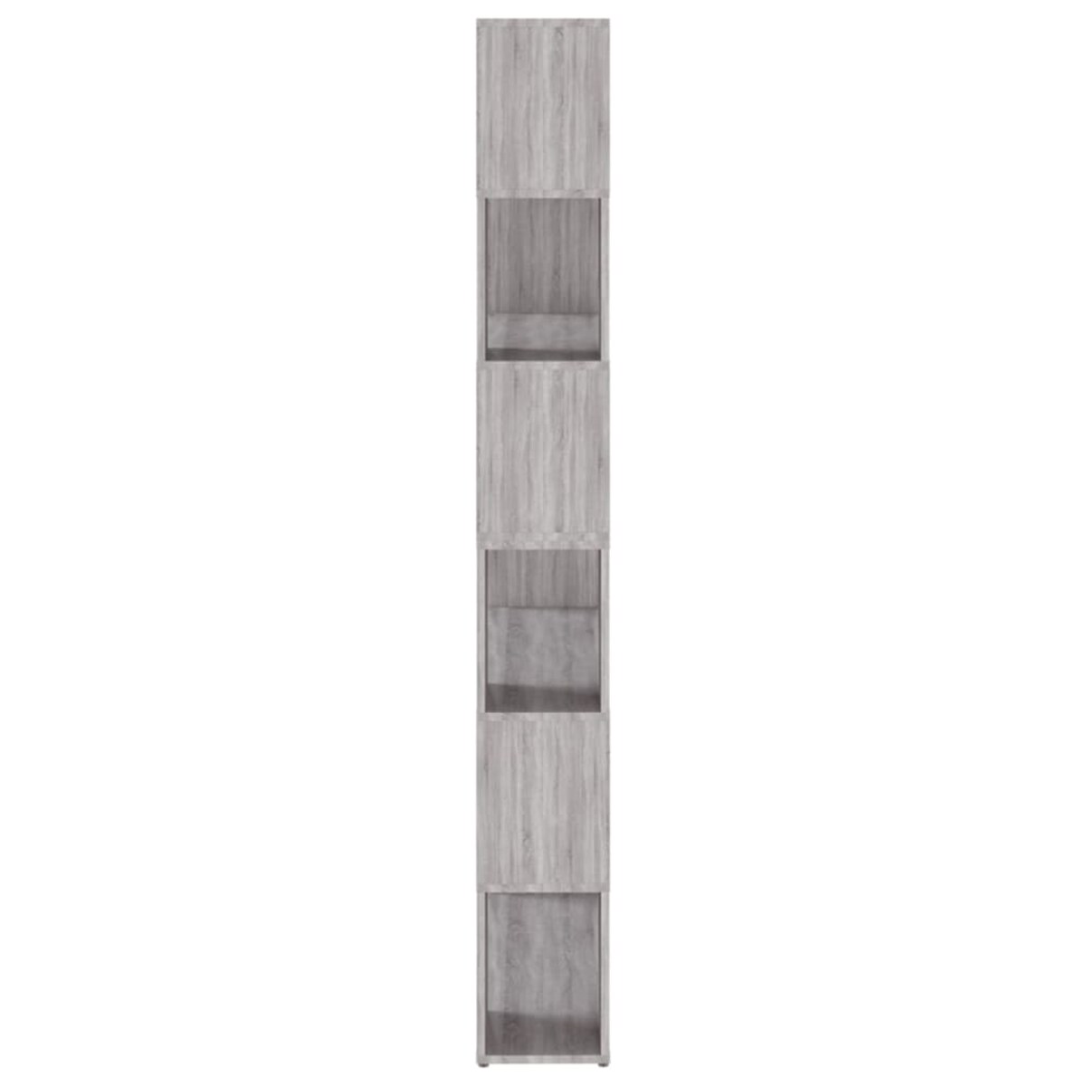 vidaXL Regał na książki/przegroda, szary dąb sonoma, 100x24x188 cm