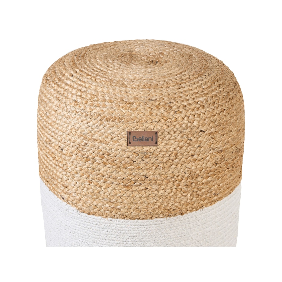 Puf ⌀ 46 cm biały DALAMA